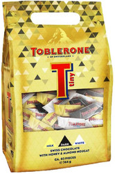Продуктови Категории Шоколади Toblerone Микс от млечен, черен и бял тоблерон 744 гр.93 бр.